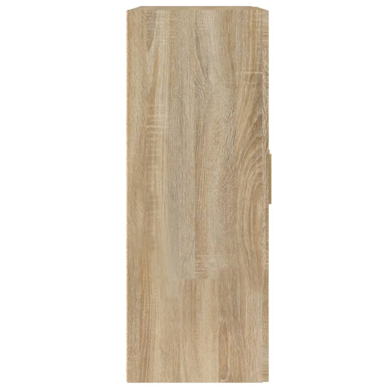 Produktbild för Väggskåp sonoma-ek 69,5x32,5x90 cm konstruerat trä
