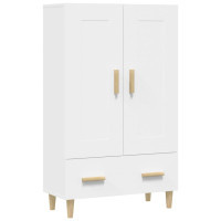 Produktbild för Skänk vit 70x31x115 cm konstruerat trä