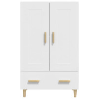 Produktbild för Skänk vit 70x31x115 cm konstruerat trä