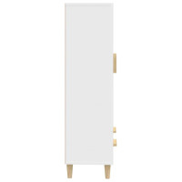 Produktbild för Skänk vit 70x31x115 cm konstruerat trä