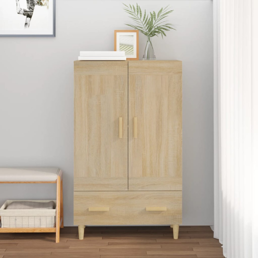 Produktbild för Skåp Sonoma-ek 70x31x115 cm konstruerat trä