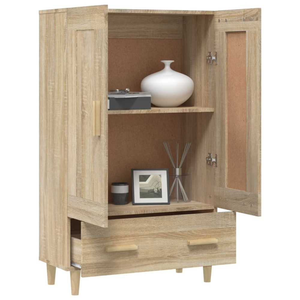Produktbild för Skåp Sonoma-ek 70x31x115 cm konstruerat trä