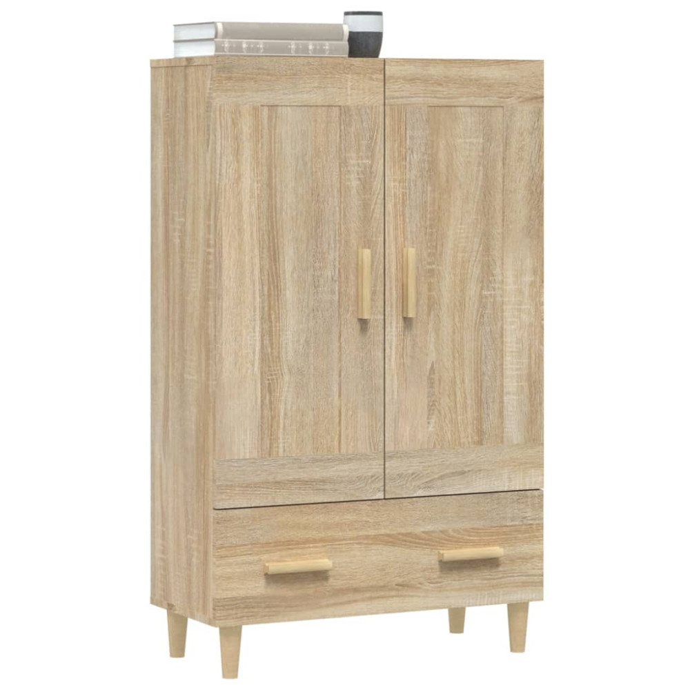 Produktbild för Skåp Sonoma-ek 70x31x115 cm konstruerat trä