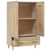Produktbild för Skåp Sonoma-ek 70x31x115 cm konstruerat trä