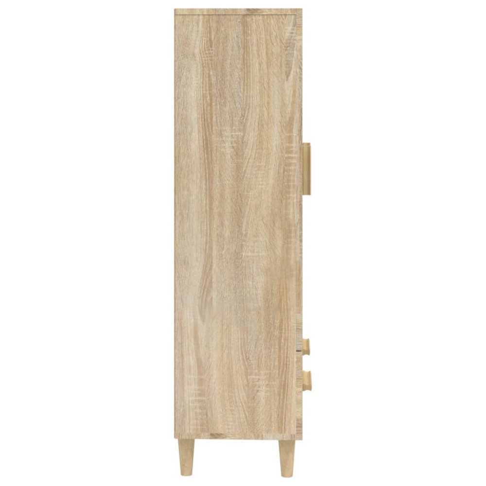 Produktbild för Skåp Sonoma-ek 70x31x115 cm konstruerat trä