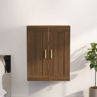 Produktbild för Väggskåp brun ek 69,5x32,5x90 cm konstruerat trä