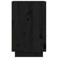 Miniatyr av produktbild för Sängbord svart 40x34x55 cm massiv furu