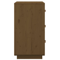 Produktbild för Sängbord 2 st honungsbrun 40x40x75 cm massiv furu