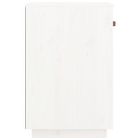 Produktbild för Skrivbordsskåp vit 40x50x75 cm massiv furu