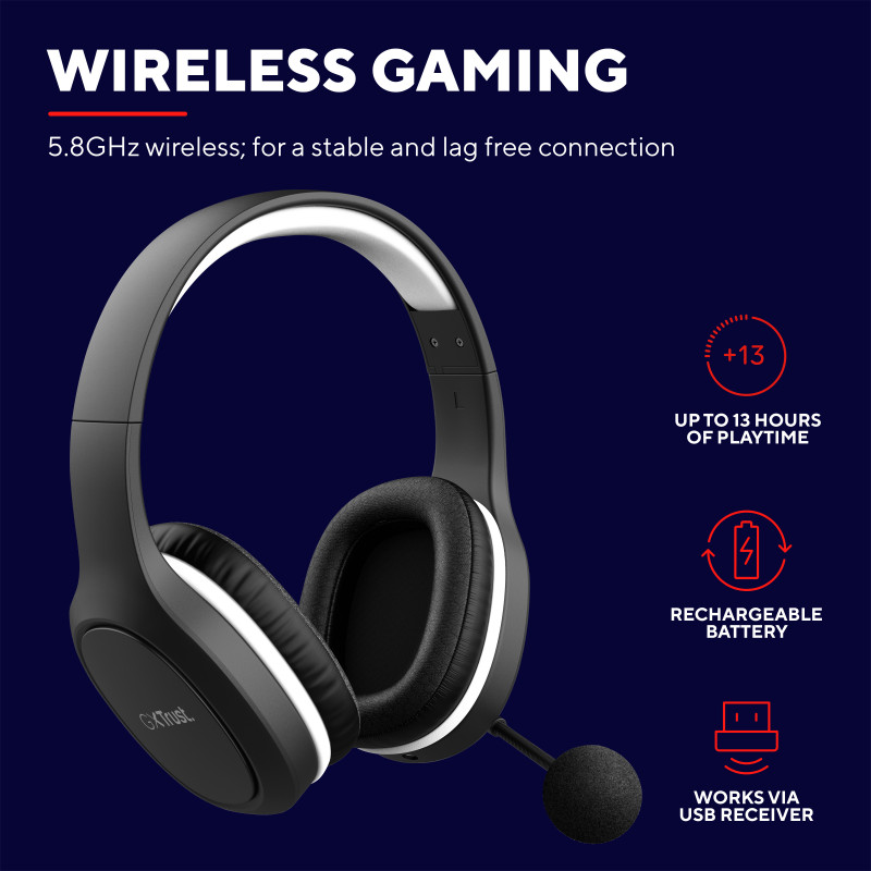 Produktbild för GXT 391 Thian Wireless Gaming headset