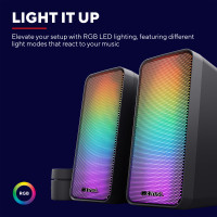 Produktbild för GXT 611 Wezz RGB Gaming speakers 12W