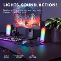 Produktbild för GXT 611 Wezz RGB Gaming speakers 12W