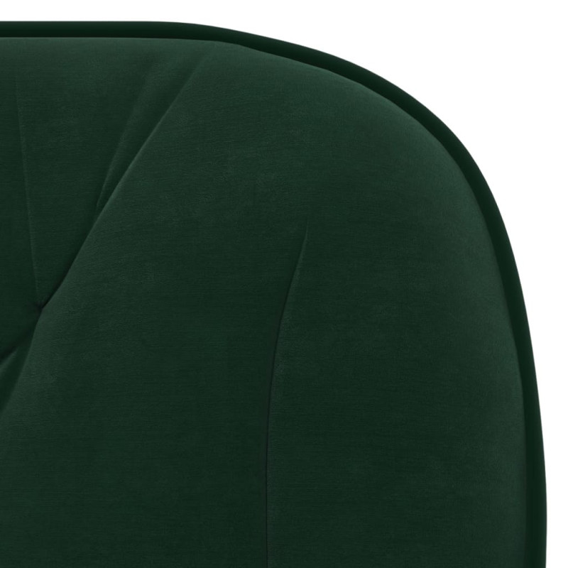 Produktbild för Snurrbara matstolar 2 st mörkgrön sammet