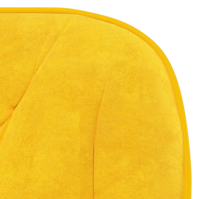 Produktbild för Snurrbara matstolar 2 st gul sammet