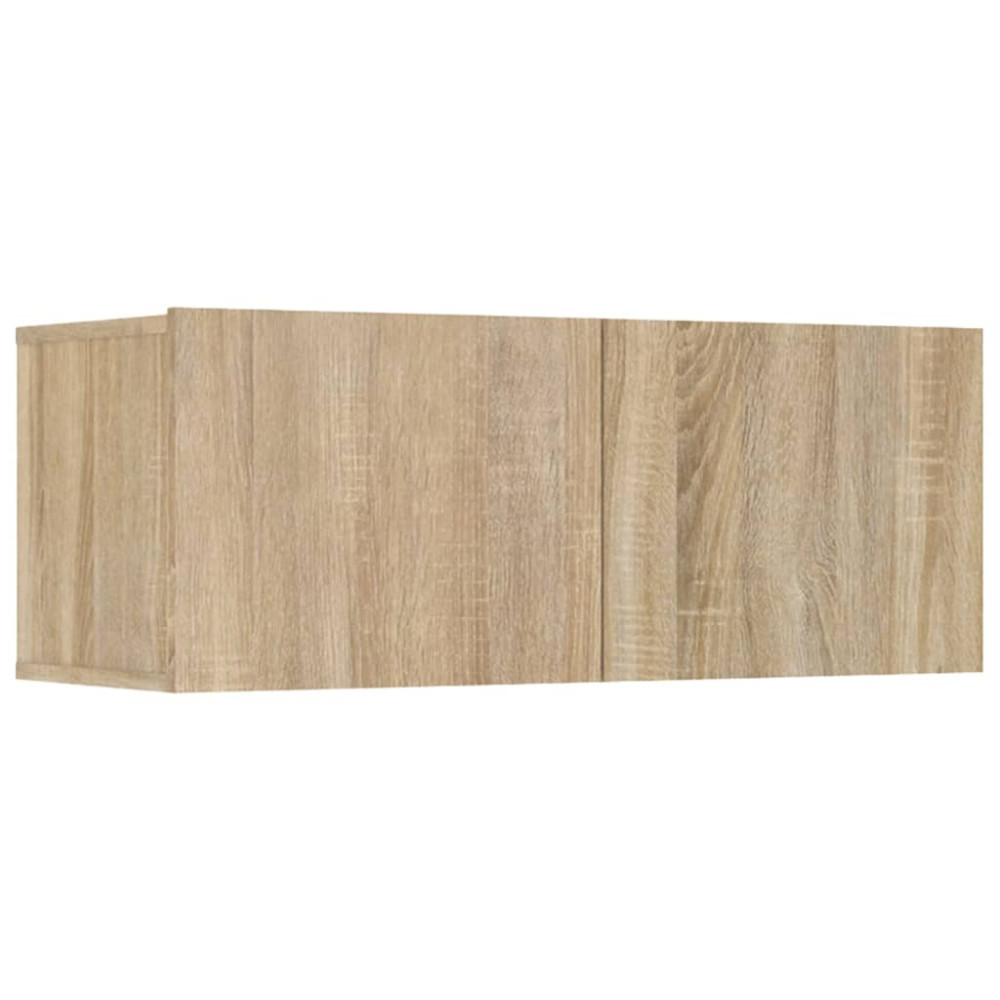 Produktbild för Tv-skåp 4 delar sonoma-ek 80x30x30 cm konstruerat trä