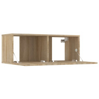 Produktbild för Tv-skåp 4 delar sonoma-ek 80x30x30 cm konstruerat trä