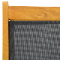 Produktbild för Däckstolar med bord massivt akaciaträ och textilen