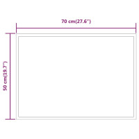 Produktbild för Badrumsspegel LED 50x70 cm