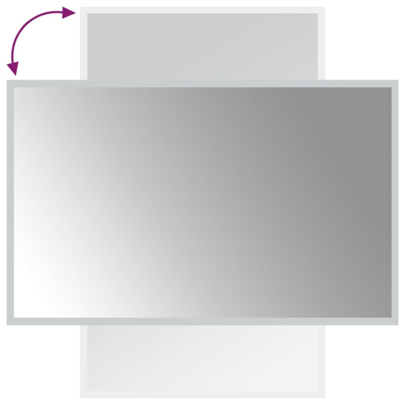 Produktbild för Badrumsspegel LED 50x80 cm