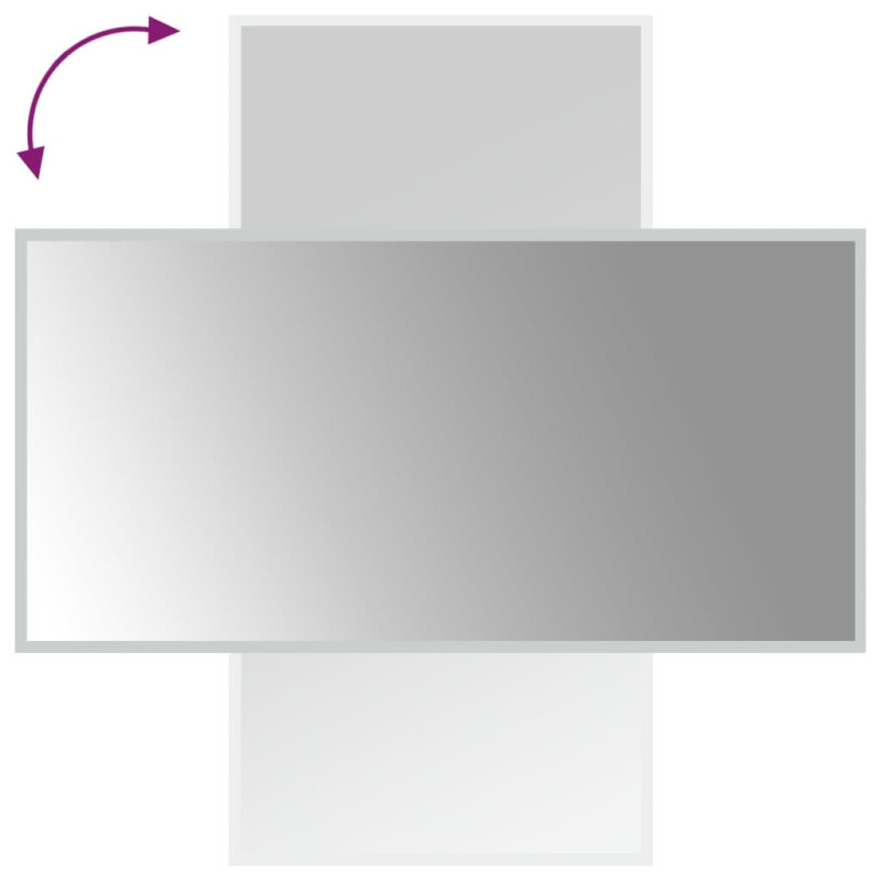 Produktbild för Badrumsspegel LED 50x100 cm