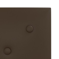 Produktbild för Väggpaneler 12 st brun 30x30 cm konstläder 1,08 m²