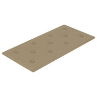 Produktbild för Väggpaneler 12 st cappuccino 60x30 cm konstläder 2,16 m²