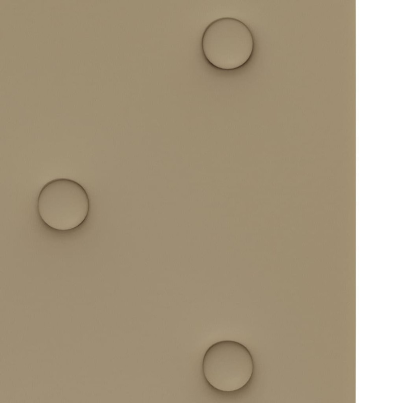 Produktbild för Väggpaneler 12 st cappuccino 90x30 cm konstläder 3,24 m²