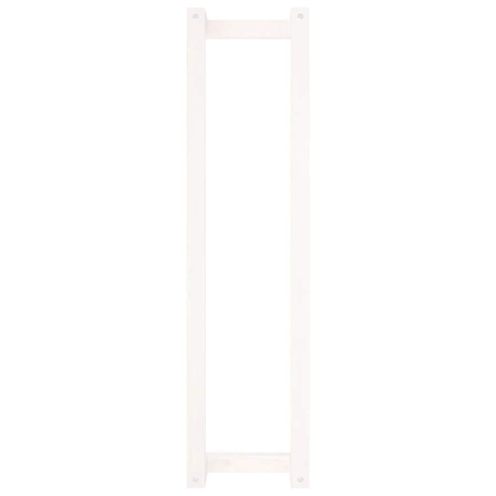Produktbild för Handduksställ Vit 23x18x90 cm massiv furu
