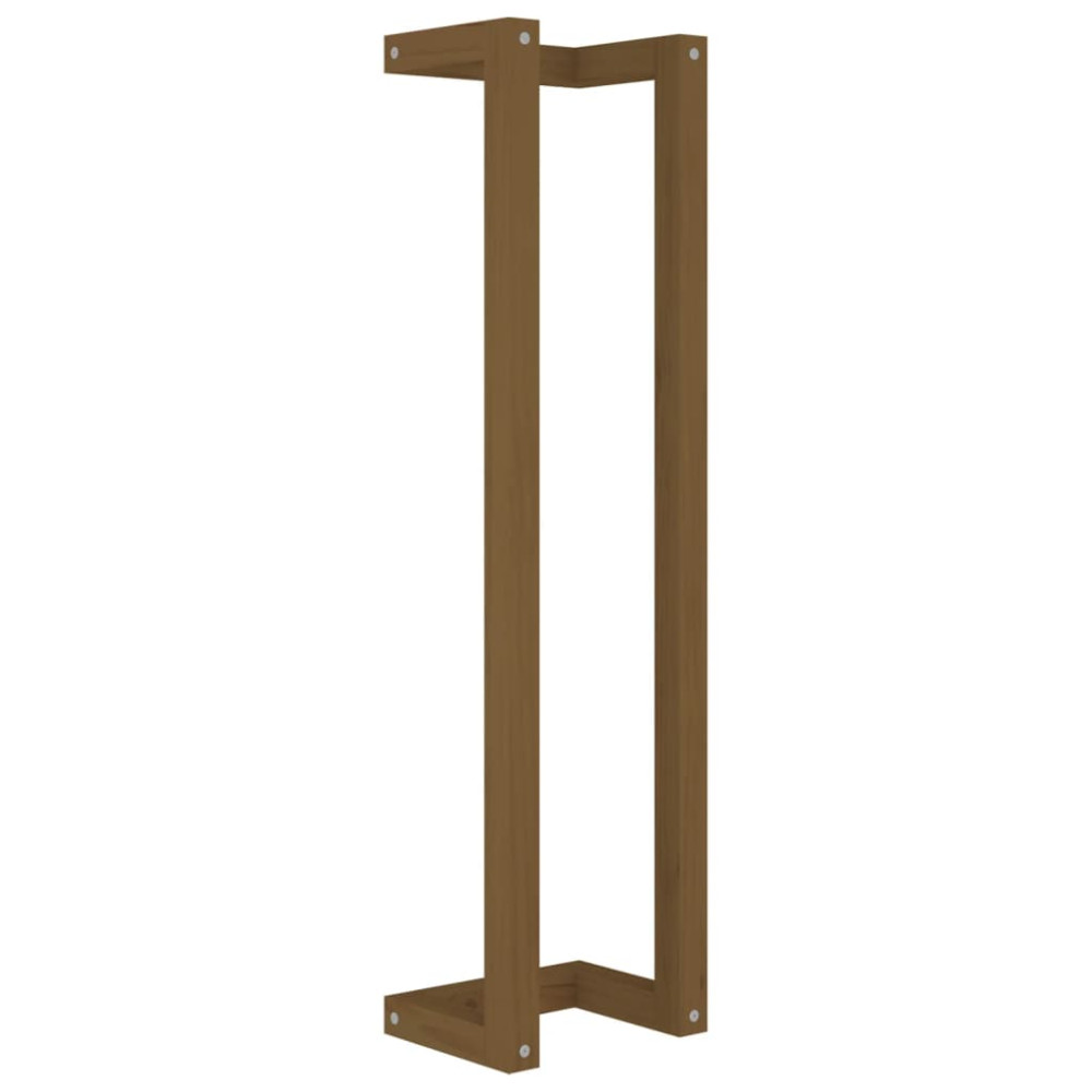 Produktbild för Handdukshängare honungsbrun 23x18x90 cm massiv furu