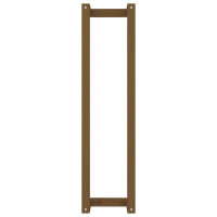 Produktbild för Handdukshängare honungsbrun 23x18x90 cm massiv furu