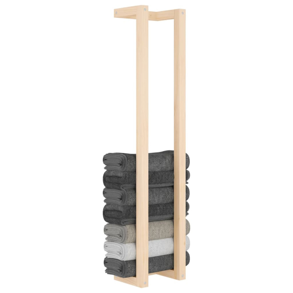 Produktbild för Handdukshängare 23x18x110 cm massiv furu