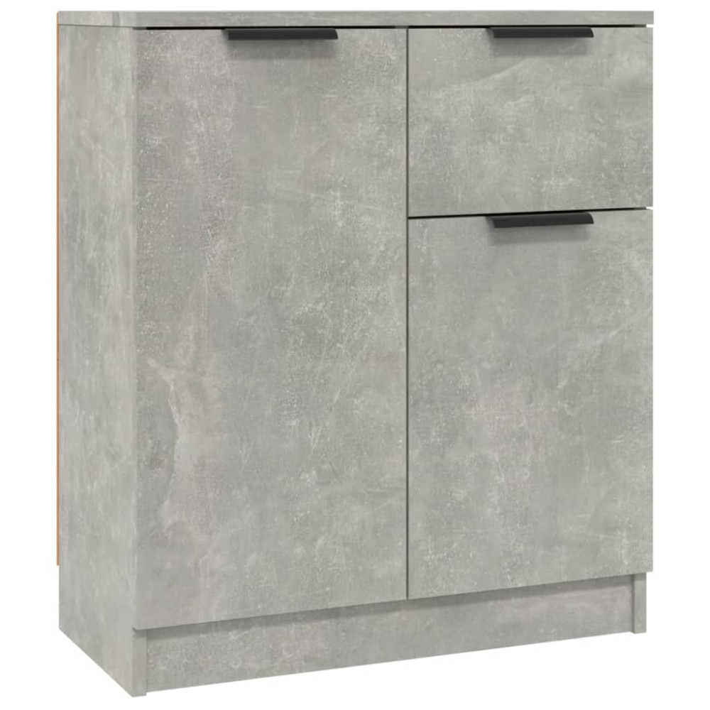 Produktbild för Skänk 2 st betonggrå 60x30x70 cm konstruerat trä