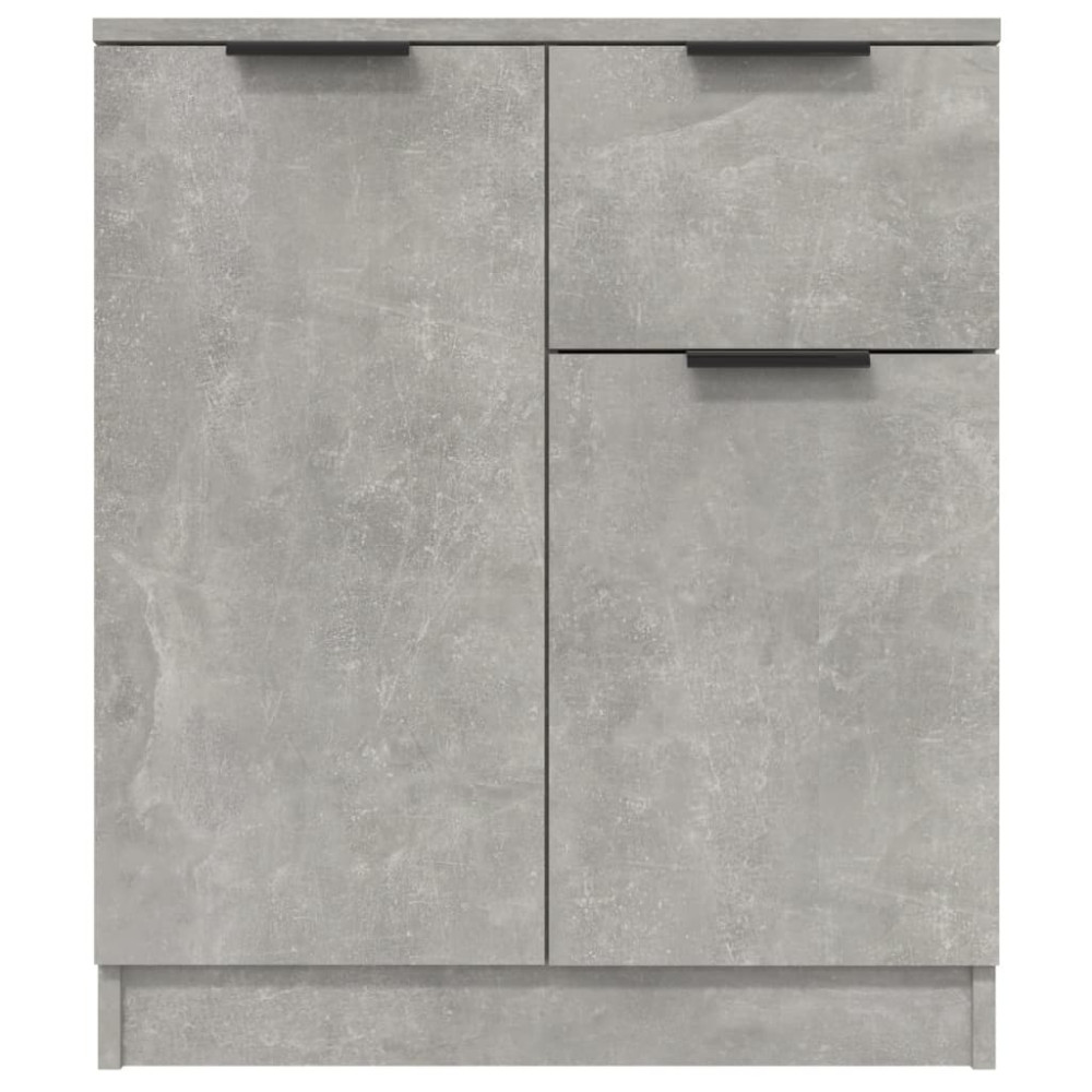 Produktbild för Skänk 2 st betonggrå 60x30x70 cm konstruerat trä