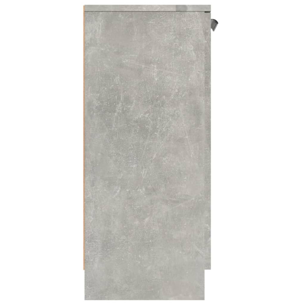 Produktbild för Skänk 2 st betonggrå 60x30x70 cm konstruerat trä