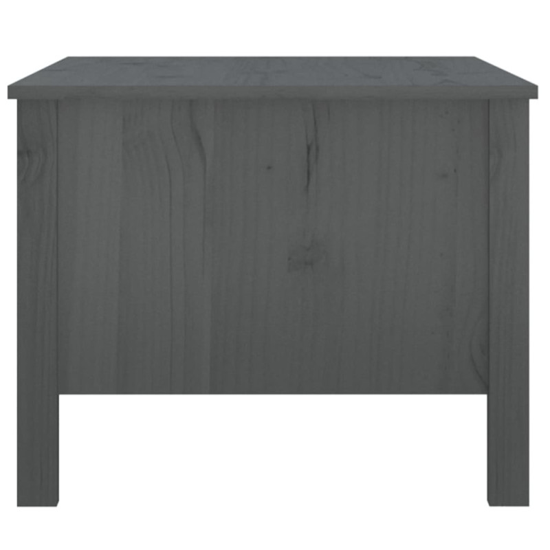 Produktbild för Soffbord grå 100x50x40 cm massiv furu
