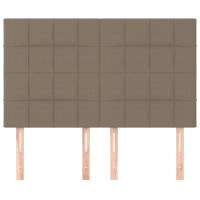 Produktbild för Huvudgavlar 4 st taupe 72x5x78/88 cm tyg