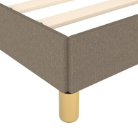 Produktbild för Sängram utan madrass taupe 180x200 cm tyg