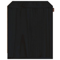 Miniatyr av produktbild för Väggskåp svart40x30x35 cm massiv furu