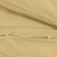 Produktbild för Bäddset taupe 200x200 cm lätt mikrofiber