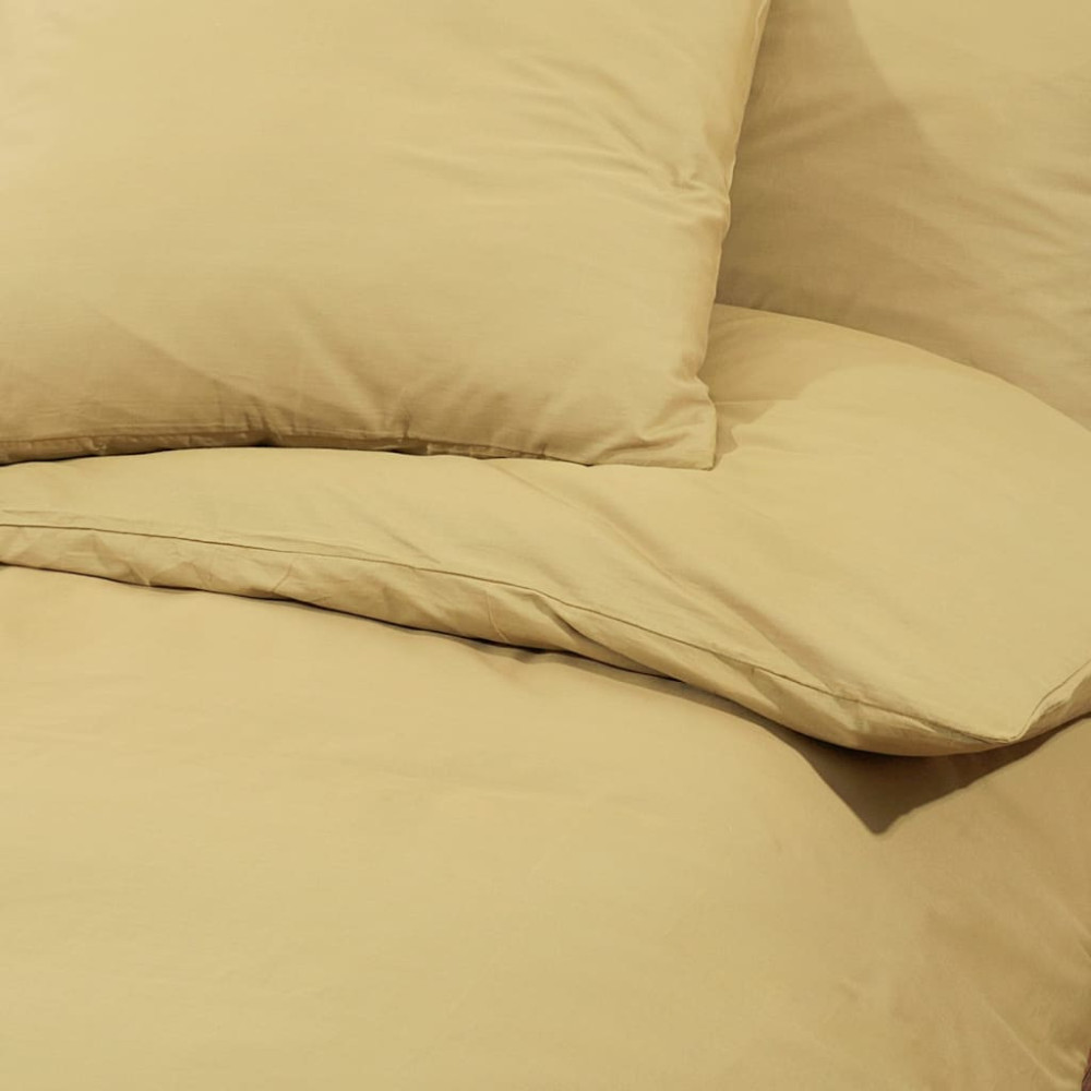 Produktbild för Bäddset taupe 225x220 cm lätt mikrofiber