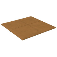 Produktbild för Väggpaneler 12 st Brun 30x30 cm sammet 1,08 m²