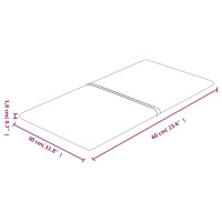 Produktbild för Väggpaneler 12 st rosa 60x30 cm sammet 2,16 m²