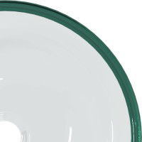 Produktbild för Handfat härdat glas 35x12 cm transparent