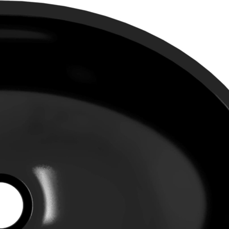 Produktbild för Handfat glas 50x37x14 cm svart