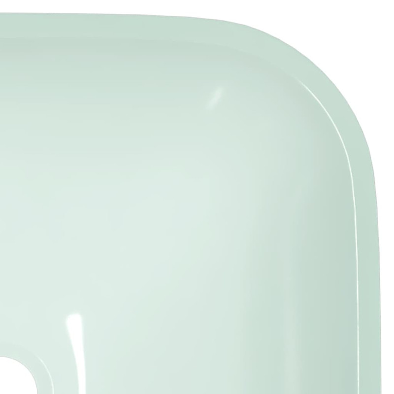 Produktbild för Handfat glas 42x42x14 cm vit