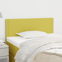 Produktbild för Sänggavel grön 90x5x78/88 cm tyg