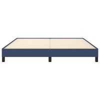 Produktbild för Sängram utan madrass blå 180x200 cm tyg