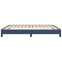 Produktbild för Sängram utan madrass blå 180x200 cm tyg