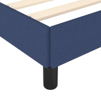 Produktbild för Sängram utan madrass blå 180x200 cm tyg