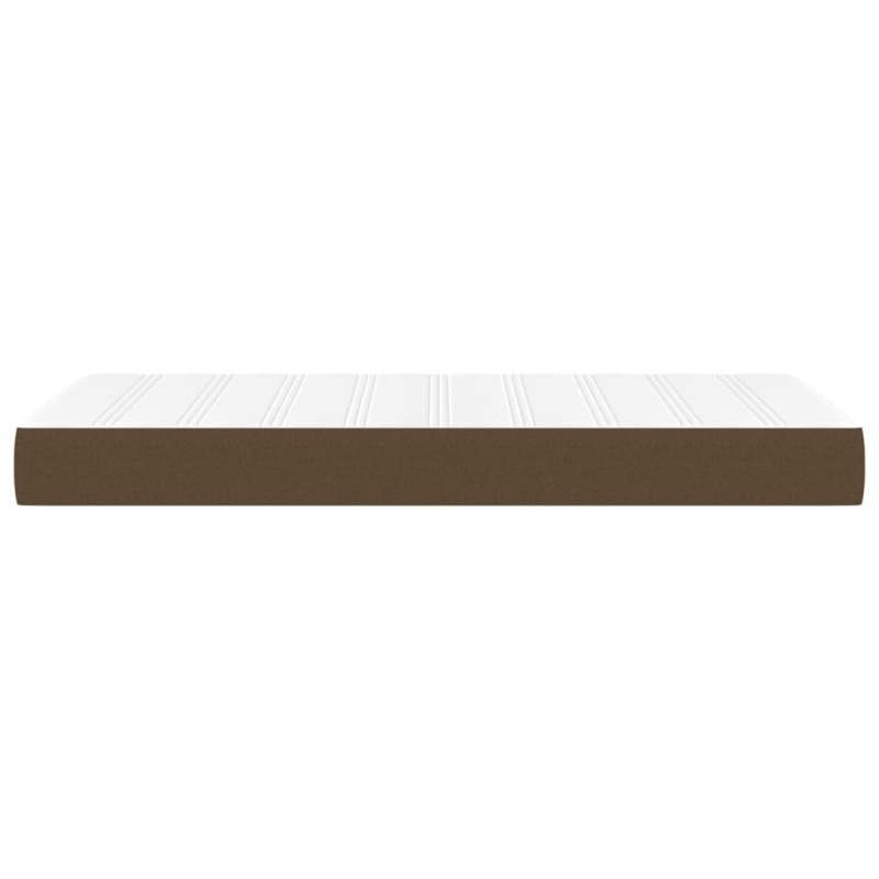 Produktbild för Pocketresårmadrass mörkbrun 80x200x20 cm tyg